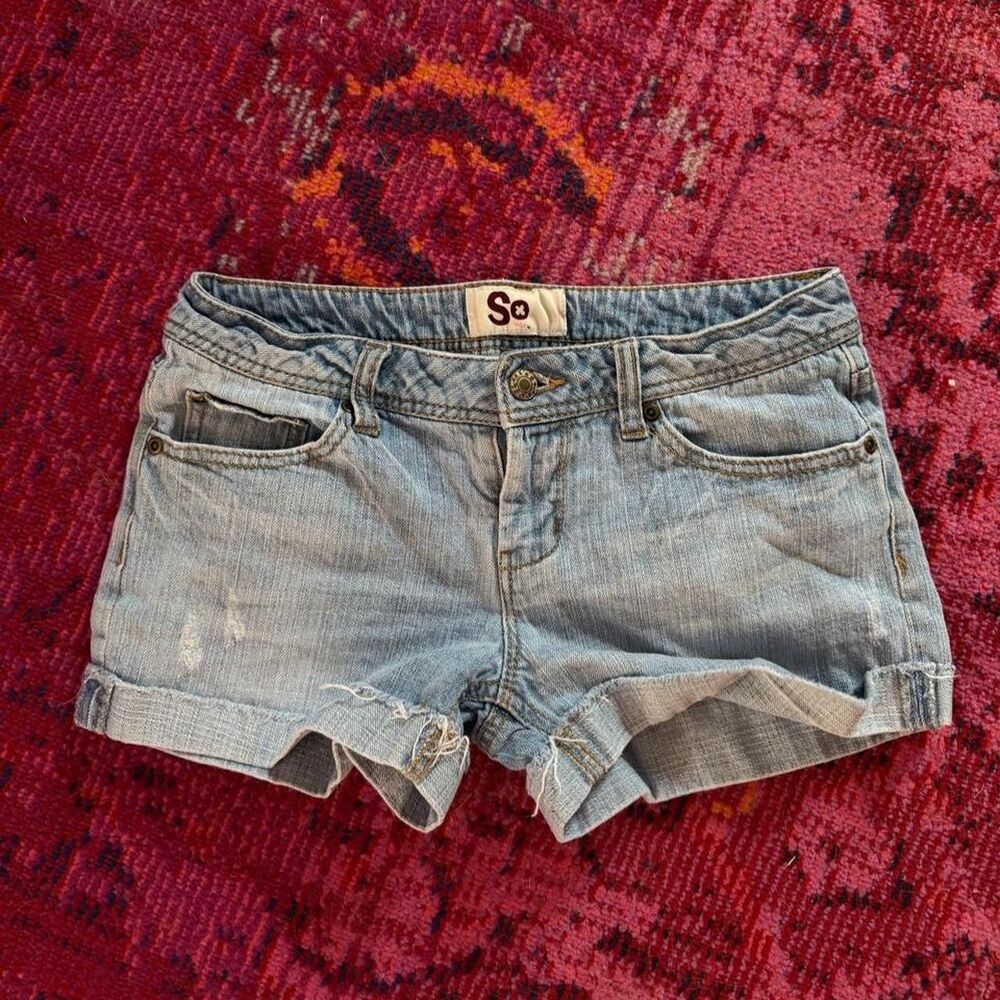 Y2K SO micro denim shorts